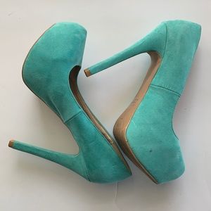 Charlotte Russe light blue platform heels size 6